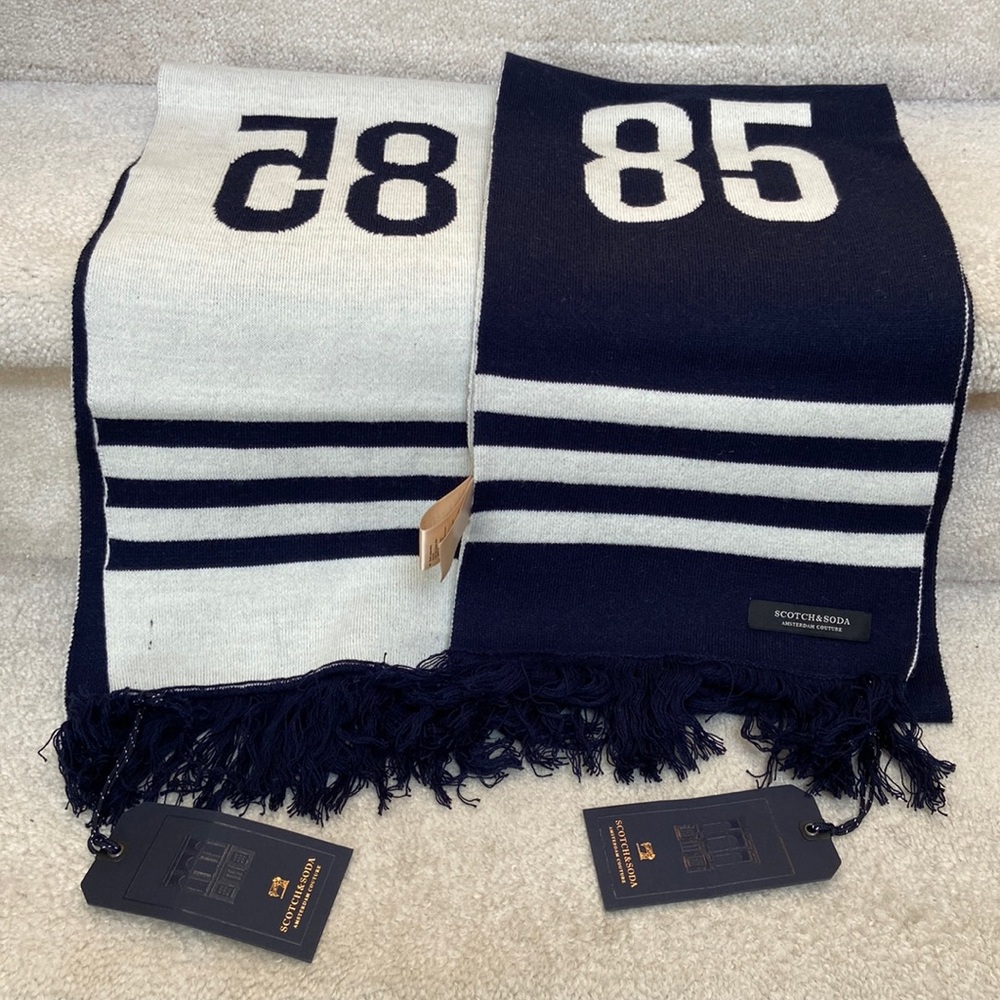 nwt scotch & soda wool blend scarf / scarves
